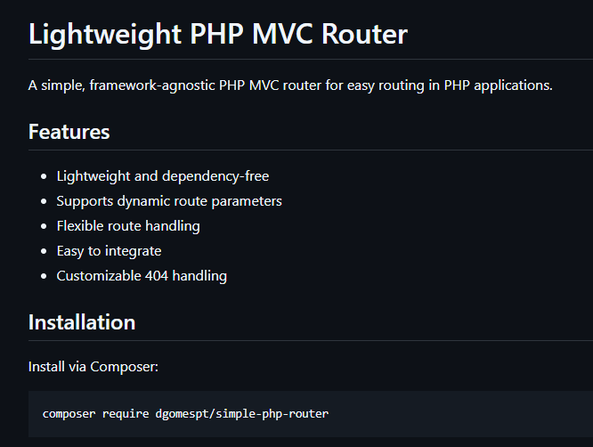 Simple PHP Router